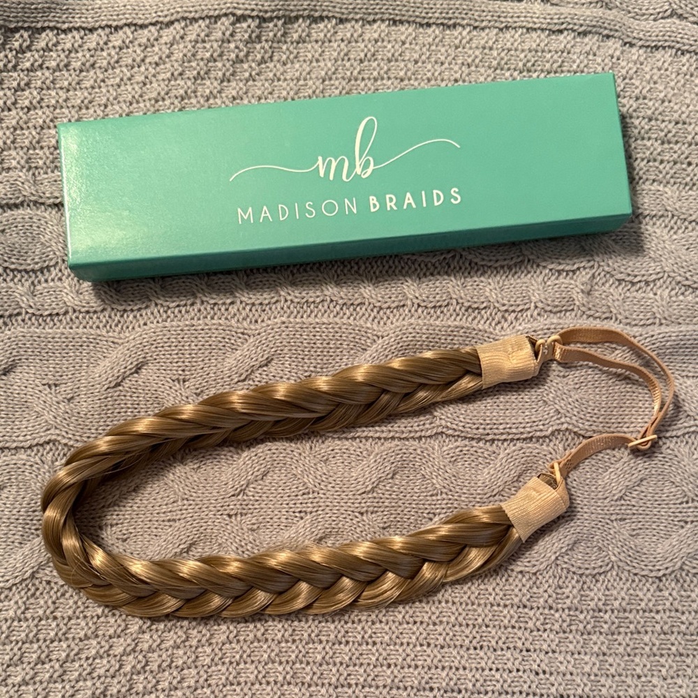 Madison Braids Blonde Braided Headband Hairpiece - Picture 2 of 4